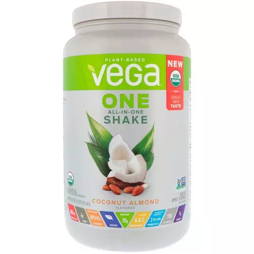 Vega, One, All-In-One Shake, Coconut Almond, 1.5 lbs (687 g) Review