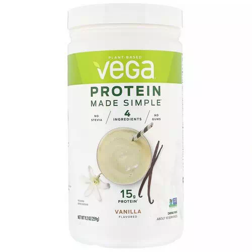 Vega, Protein Made Simple, Vanilla, 9.2 oz (259 g) Review