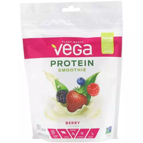 Vega, Protein Smoothie, Berry, 9.2 oz (262 g) Review