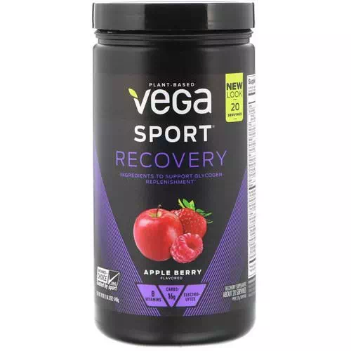 Vega, Sport, Recovery, Apple Berry, 1.2 lbs (540 g) Review