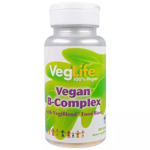 VegLife, B-Complex, Vegan, 100 Tablets Review