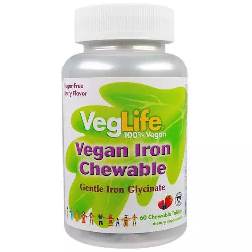 VegLife, Vegan Iron Chewable, Berry Flavor, 60 Chewable Tablets Review