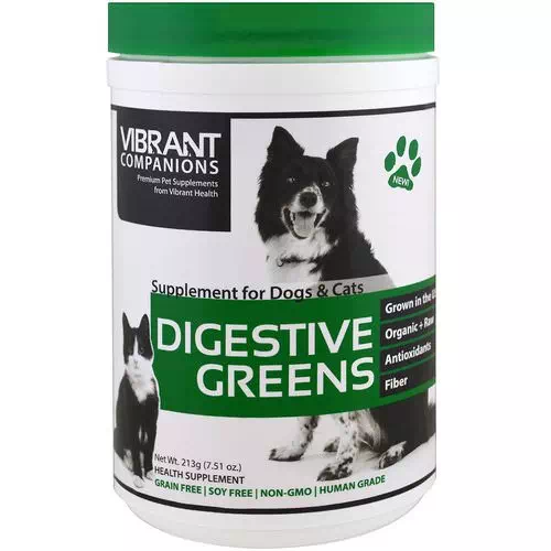 Vibrant Health, Digestive Greens, Supplement for Dogs & Cats, 7.51 oz (213 g) Review