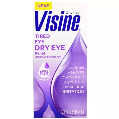 Visine, Sterile, Tired Eye Dry Eye Relief, 1/2 fl oz (15 ml) Review