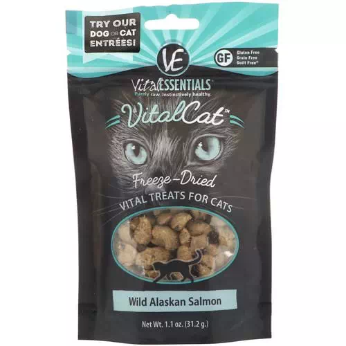 Vital Essentials, Vital Cat, Freeze-Dried Treats For Cats, Wild Alaskan Salmon, 1.1 oz (31.2 g) Review