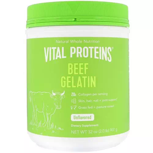 Vital Proteins, Beef Gelatin, Unflavored, 2 lbs (907 g) Review