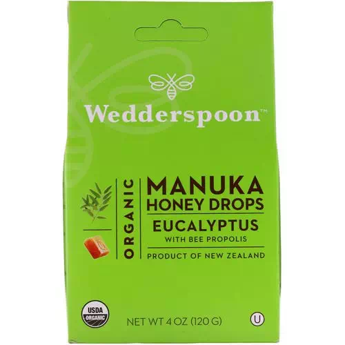 Wedderspoon, Organic Manuka Honey Drops, Eucalyptus with Bee Propolis, 4 oz (120 g) Review