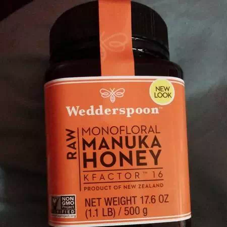 Wedderspoon, Raw Monofloral Manuka Honey, KFactor 16, 17.6 oz (500 g) Review