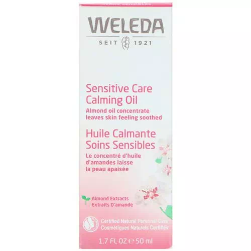 Weleda, Sensitive Care Calming Oil, Almond Extracts, Sensitive Skin, 1.7 fl oz (50 ml) Review