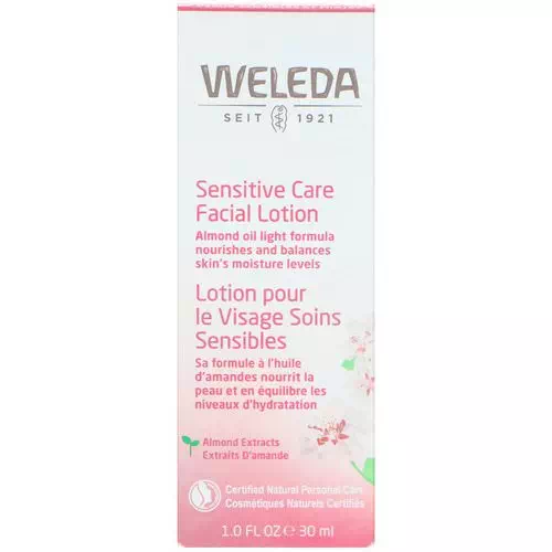 Weleda, Sensitive Care Facial Lotion, Almond Extracts, Sensitive & Combination Skin, 1.0 fl oz (30 ml) Review