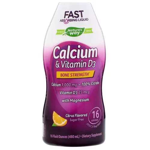 Wellesse Premium Liquid Supplements, Calcium & Vitamin D3, Sugar Free, Citrus Flavored, 16 fl oz (480 ml) Review