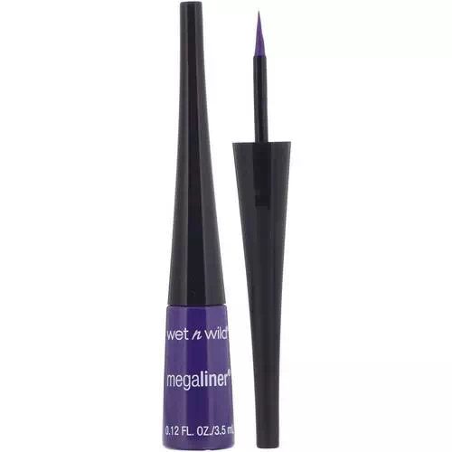 Wet n Wild, MegaLiner Liquid Eyeliner, Electric Purple, 0.12 fl oz (3.5 ml) Review