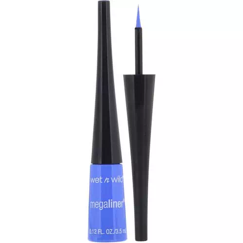Wet n Wild, MegaLiner Liquid Eyeliner, Voltage Blue, 0.12 fl oz (3.5 ml) Review