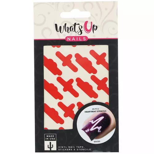 Whats Up Nails, Heartbeat Stencils, 20 Pieces Review