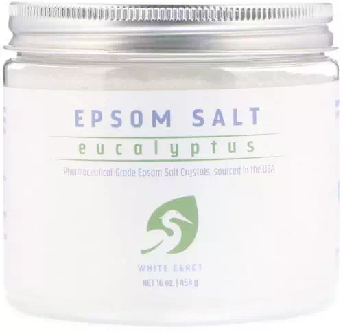 White Egret Personal Care, Epsom Salt, Eucalyptus, 16 oz (454 g) Review
