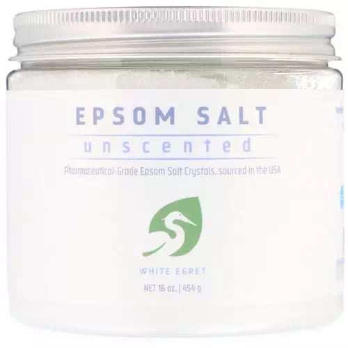 White Egret Personal Care, Epsom Salt, Unscented, 16 oz (454 g) Review