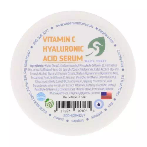 White Egret Personal Care, Vitamin C Hyaluronic Acid Serum, 0.5 oz Review