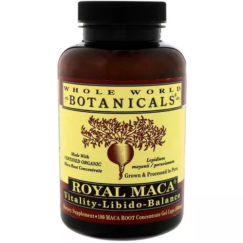 Whole World Botanicals, Royal Maca, 500 mg, 180 Gel Caps Review