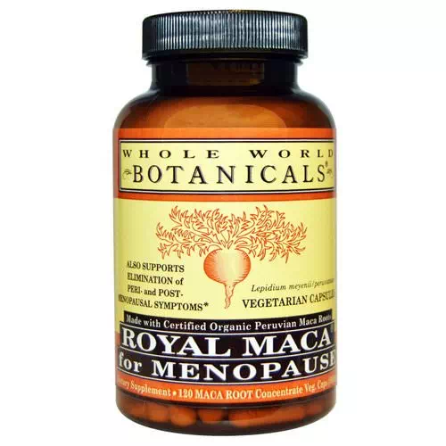 Whole World Botanicals, Royal Maca for Menopause, 500 mg, 120 Vegetarian Capsules Review