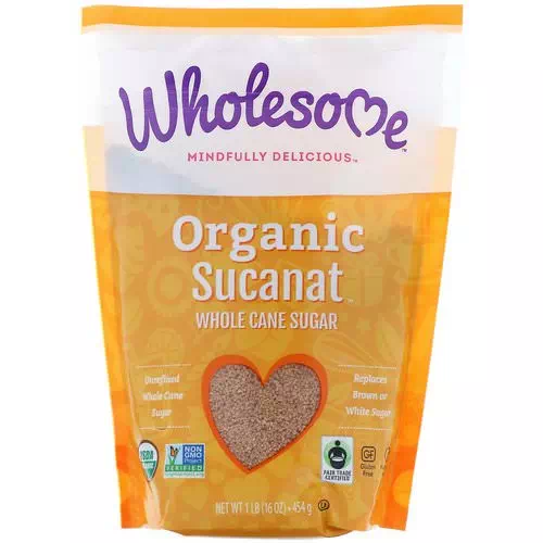 Wholesome, Organic Sucanat, Whole Cane Sugar, 16 oz (454 g) Review