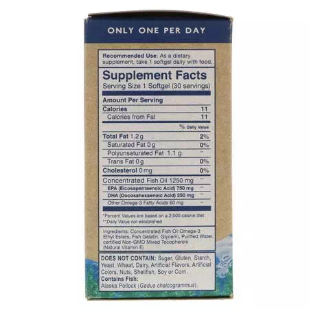 Omega-3 Fish Oil, Omega-7, Omegas EPA DHA, Fish Oil, Supplements
