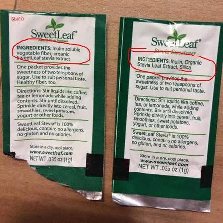 SweetLeaf, Natural Stevia Sweetener