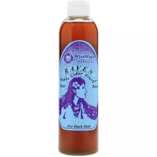 WiseWays Herbals, Raven, Apple Cider Vinegar Hair Rinse, For Dark Hair, 8 oz (236 ml) Review