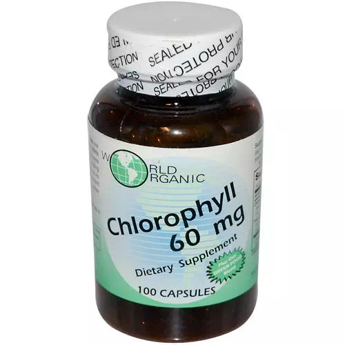 World Organic, Chlorophyll, 60 mg, 100 Capsules Review