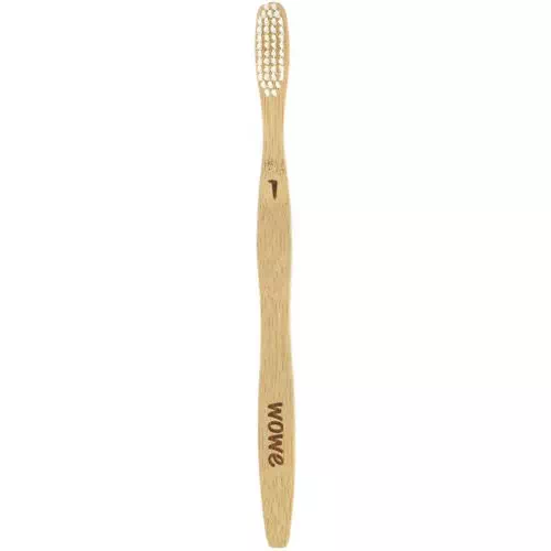 Wowe, Natural Bamboo Toothbrush, Soft Bristles, 4 Pack Review