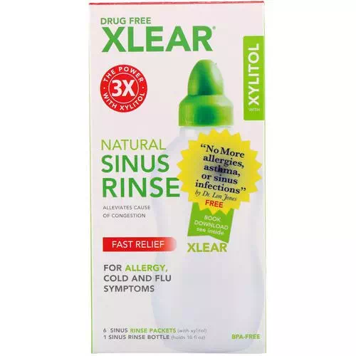 Xlear, Natural Sinus Rinse with Xylitol, 1 Kit Review