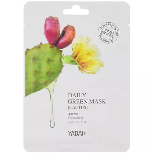 Yadah, Daily Green Mask, Cactus, 1 Sheet, 0.84 fl oz (25 ml) Review