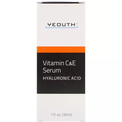 Yeouth, Vitamin C & E Serum with Hyaluronic Acid, 1 fl oz (30 ml) Review