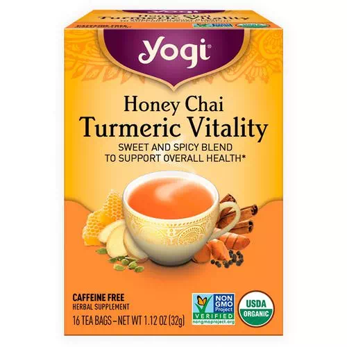 Yogi Tea, Honey Chai, Turmeric Vitality, 16 Tea Bags, 1.12 oz (32 g) Review