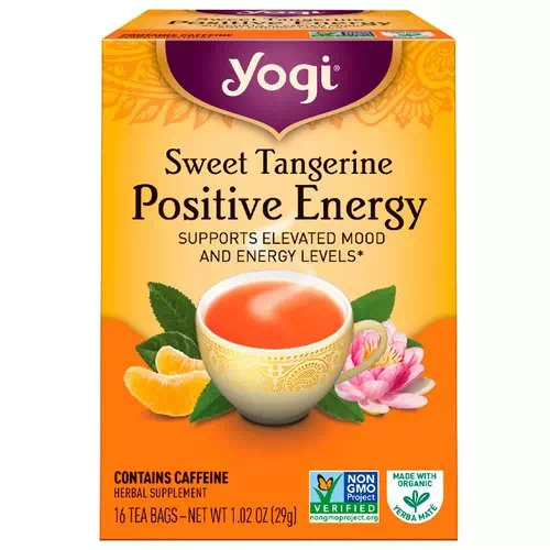 Yogi Tea, Positive Energy, Sweet Tangerine, 16 Tea Bags, 1.02 oz (29 g) Review