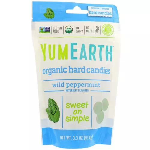 YumEarth, Organic Hard Candies, Wild Peppermint, 3.3 oz (93.6 g) Review