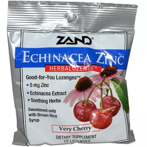 Zand, Echinacea Zinc, Herbalozenge, Very Cherry, 15 Lozenges Review