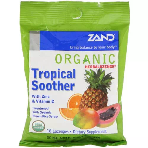 Zand, Organic Herbalozenge, Tropical Soother, 18 Lozenges Review