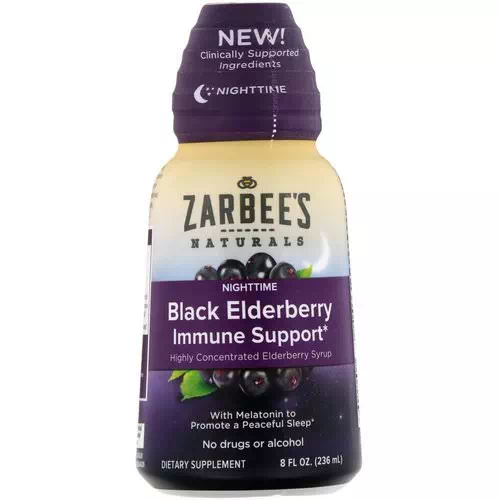 Zarbee's, NightTime Black Elderberry Immune Support, 8 fl oz (236 ml) Review