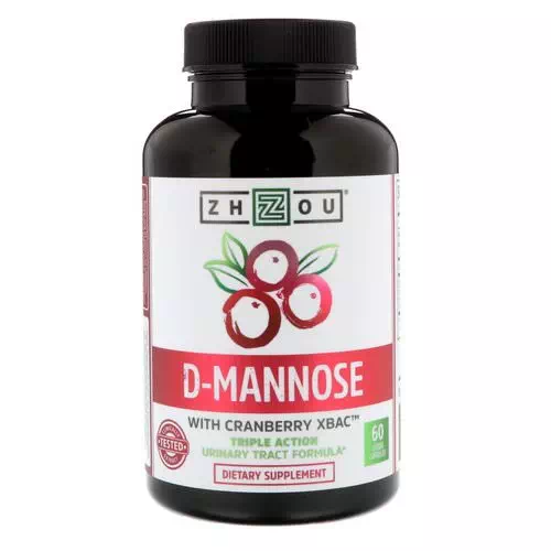 Zhou Nutrition, D-Mannose with Cranberry Xbac, 60 Vegetarian Capsules Review