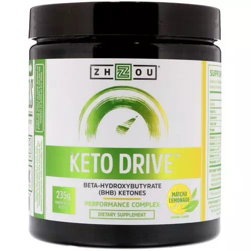 Zhou Nutrition, Keto Drive, Matcha Lemonade, 8.29 oz (235 g) Review