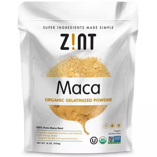Zint, Maca, Organic Gelatinized Powder, 16 oz (454 g) Review