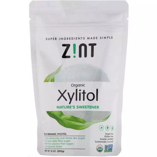 Zint, Organic Xylitol, Nature's Sweetener, 10 oz (283 g) Review