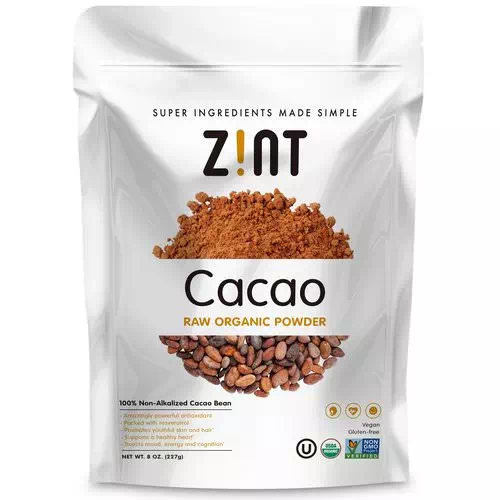 Zint, Raw Organic Cacao Powder, 8 oz (227 g) Review