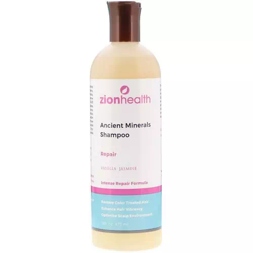 Zion Health, Ancient Minerals Shampoo, Repair, Vanilla Jasmine, 16 fl oz (473 ml) Review